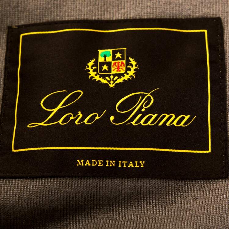 Pre Owned Loro Piana Ecru Synthetic Cashmere Lined Traveller Jacket S