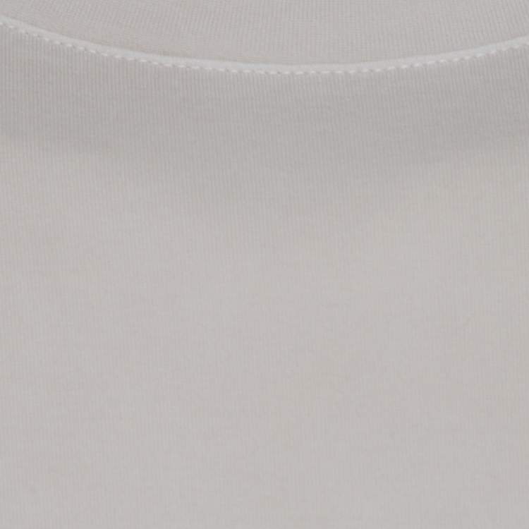Pre Owned Loro Piana Light Beige Cotton Crew Neck T-Shirt L