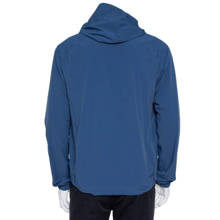 Pre Owned Loro Piana Blue Regatta Deck Rain Jacket L