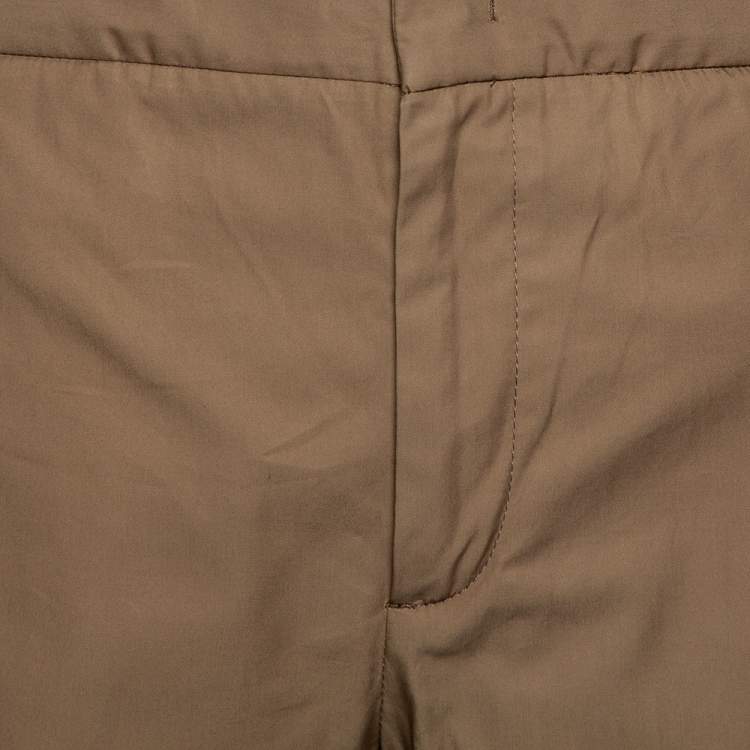 Pre Owned Loro Piana Brown Cotton Bermuda Shorts L