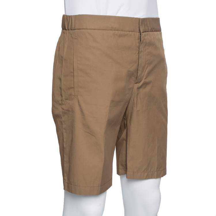 Pre Owned Loro Piana Brown Cotton Bermuda Shorts L