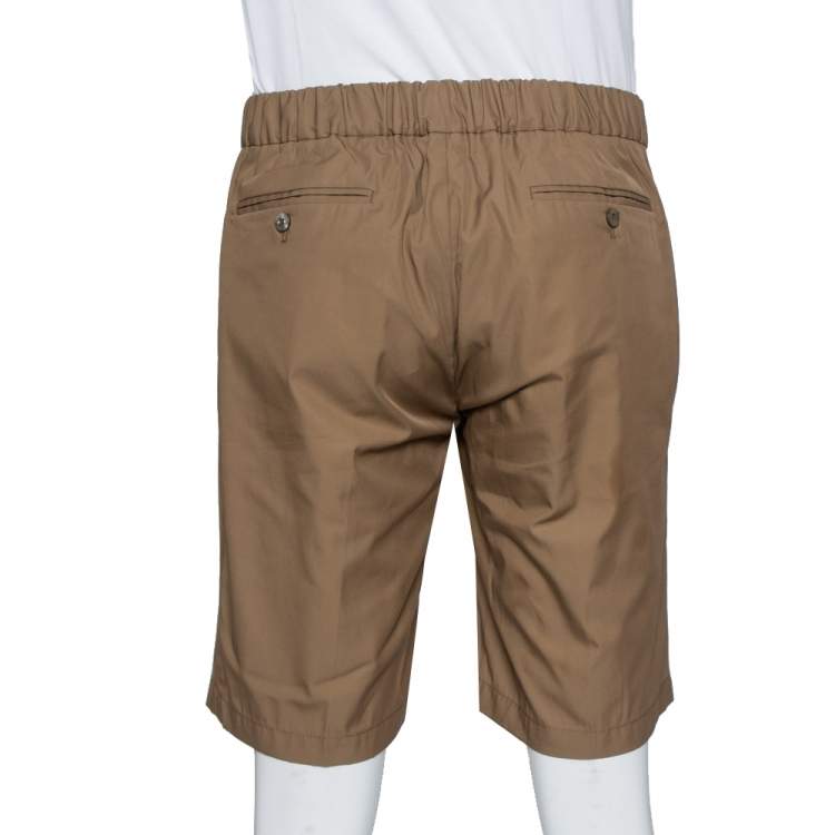 Pre Owned Loro Piana Brown Cotton Bermuda Shorts L