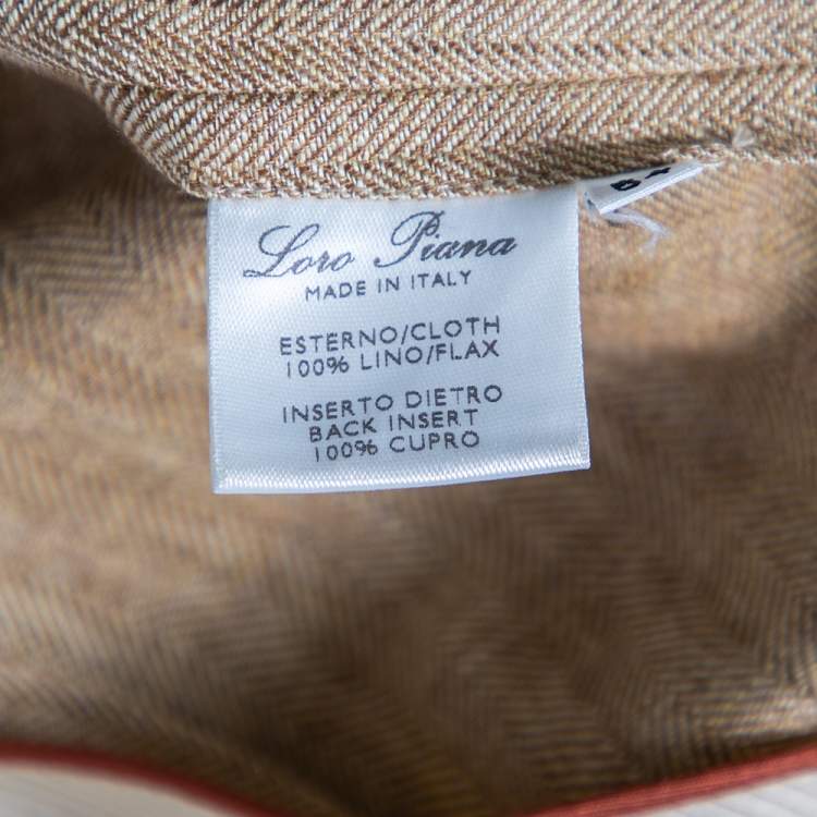 Pre Owned Loro Piana Beige Linen Single Breasted Blazer XXL 