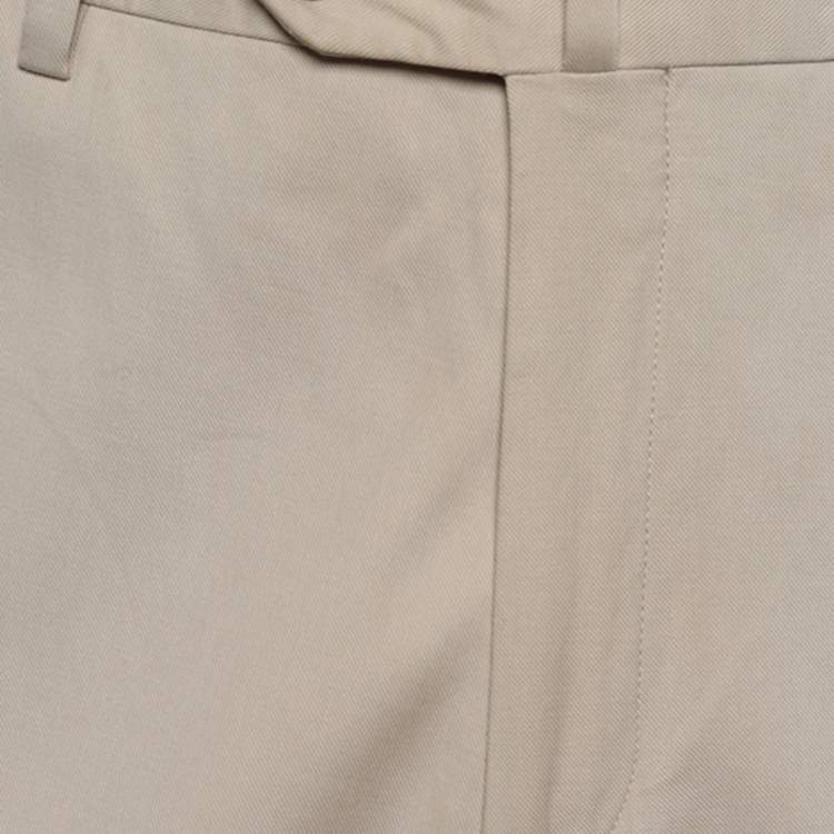 Pre Owned Loro Piana Beige Stretch Cotton Chino Trousers XXL