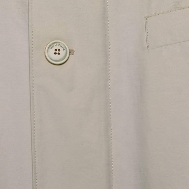 مملوكة مسبقًا Loro Piana Beige Cotton Roadster Villa D'este Jacket XL