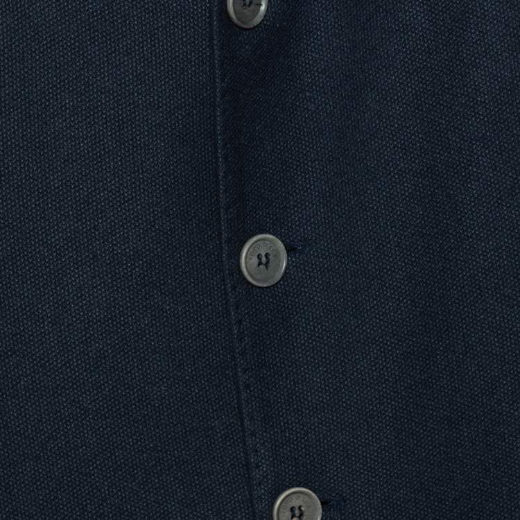 Pre Owned Loro Piana Dark Blue Wool  Button Front Jacket M