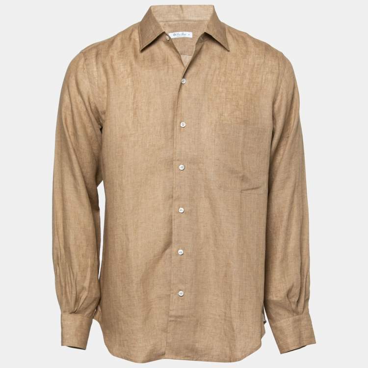 Loro piana linen cheap shirt