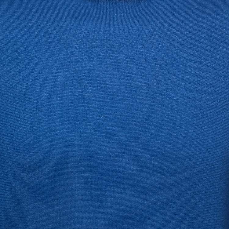 Pre Owned Loro Piana Blue Baby Cashmere Long Sleeve Sweater XL