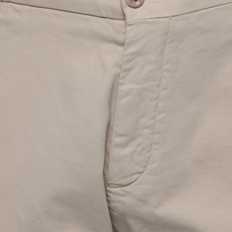 مملوكة مسبقًا Loro Piana Beige Cotton Bermuda Shorts XL