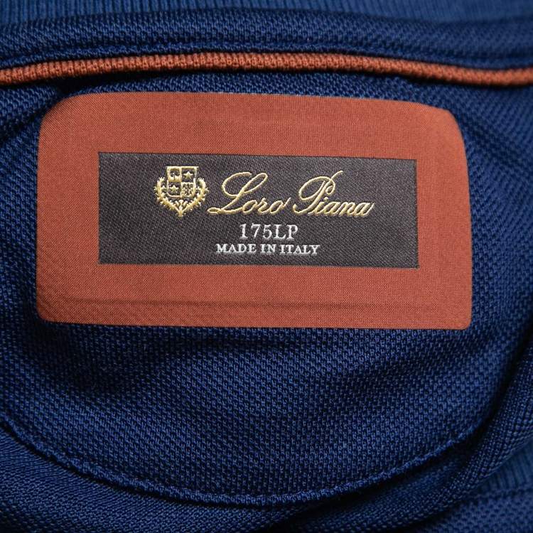 Pre Owned Loro Piana Navy Blue Wool Knit T-Shirt 3XL