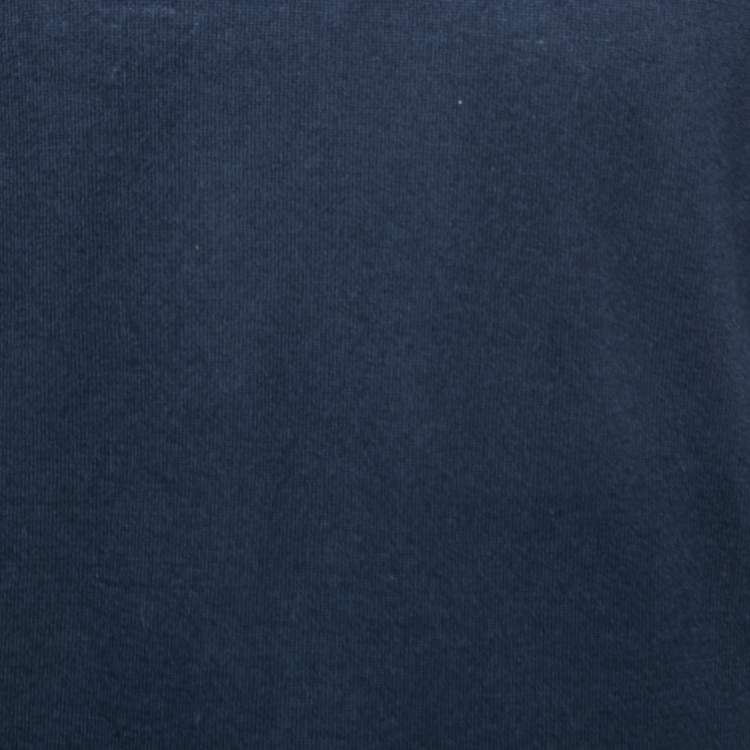 Pre Owned Loro Piana Dark Blue Cashmere Knit Crew Neck Sweater XL