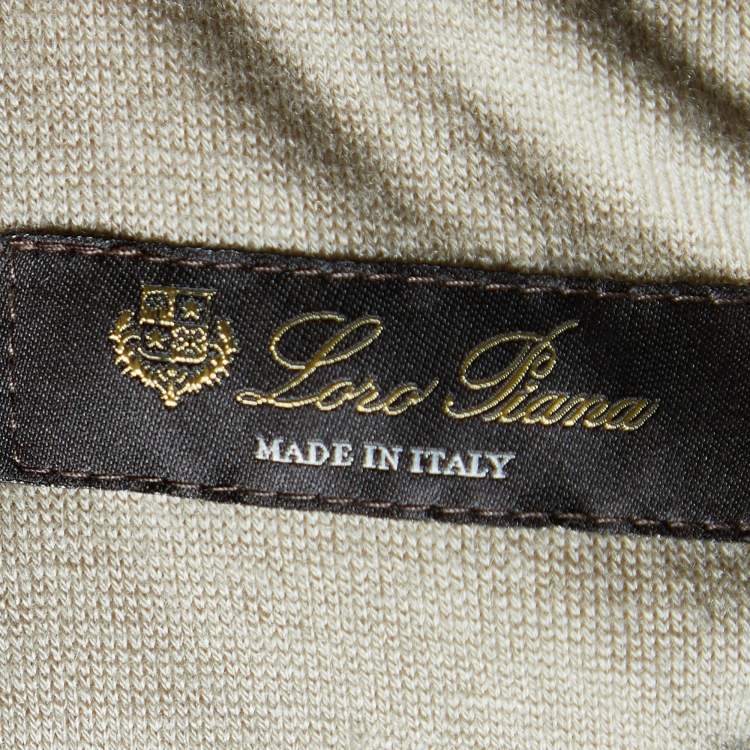 Pre Owned Loro Piana Brown Diamond Quilted Leather Trim Detail Jacket XXL