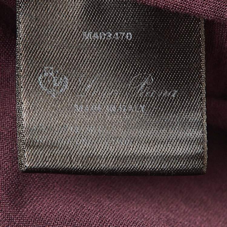 Pre Owned Loro Piana Burgundy Cotton Crew Neck T-Shirt M