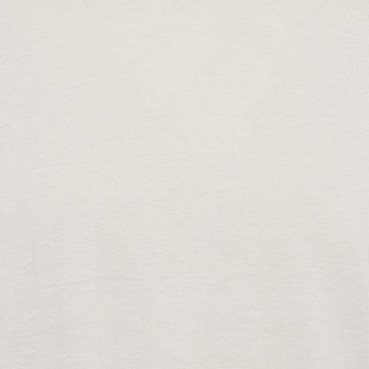 Pre Owned Loro Piana Grey  Cotton Blend Crew Neck T-Shirt M