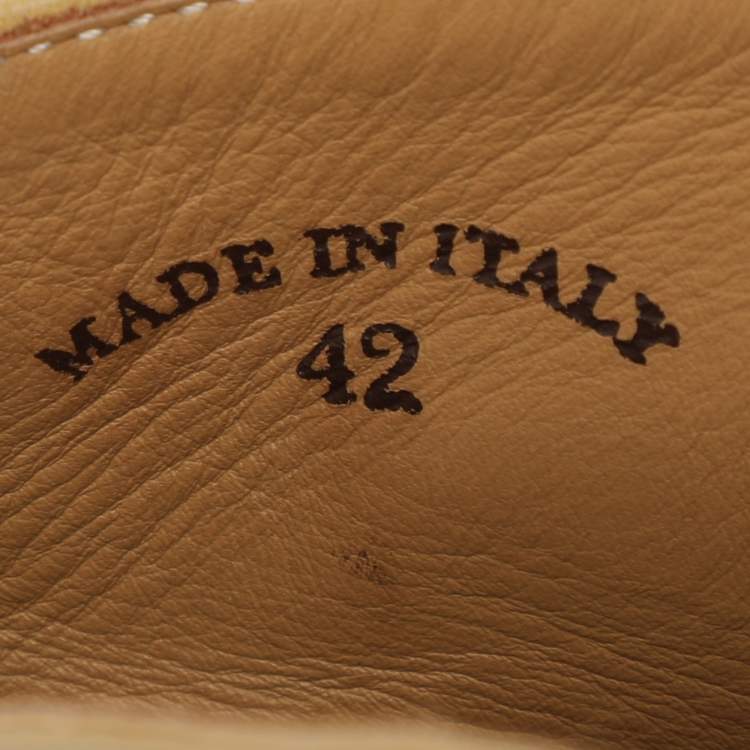 Pre Owned Loro Piana Beige Suede Open Walk Ankle Length Boots Size 42