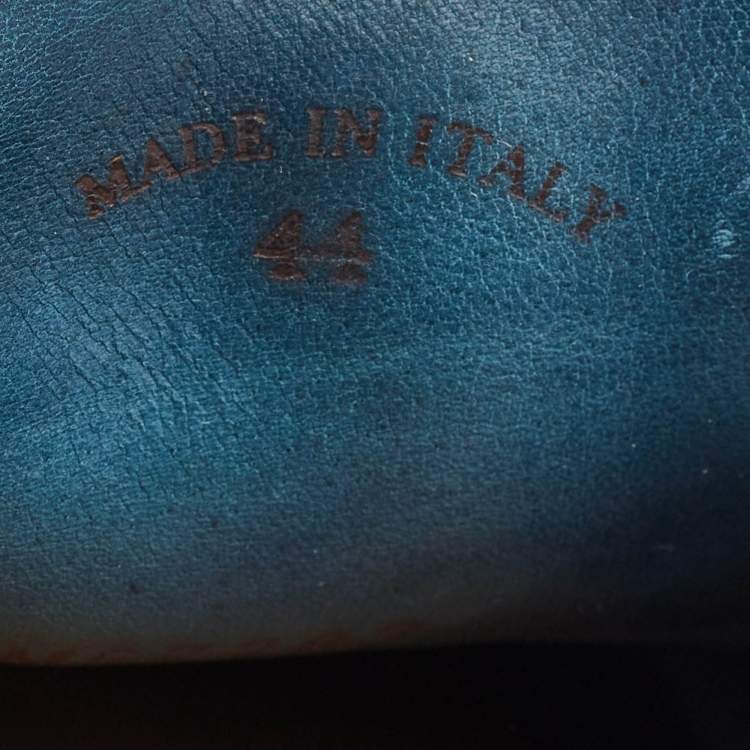 Pre Owned Loro Piana Blue Suede Summer Walk Loafers Size 44