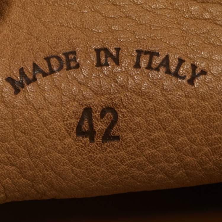 Pre Owned Loro Piana Light Brown Suede Summer Walk Slip On Loafers Size 42