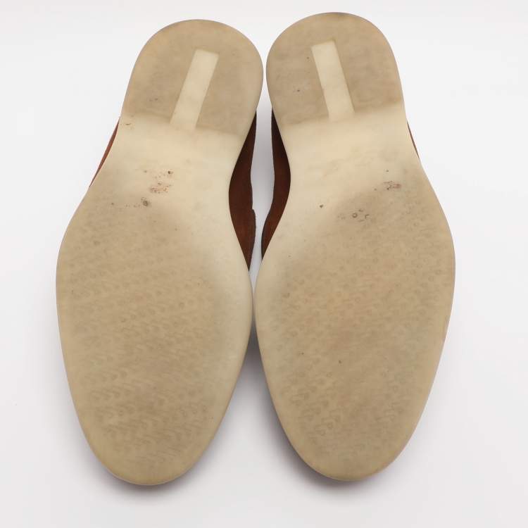 Pre Owned Loro Piana Brown Suede Sea Sail Loafers Size 41