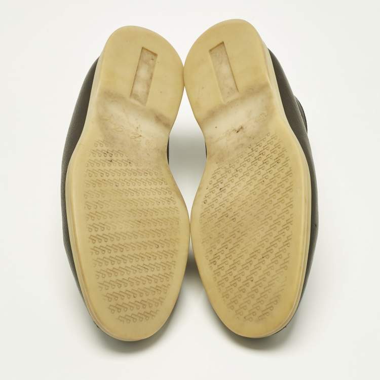 Pre Owned Loro Piana Brown Leather Open Walk Ankle Length Boots Size 42