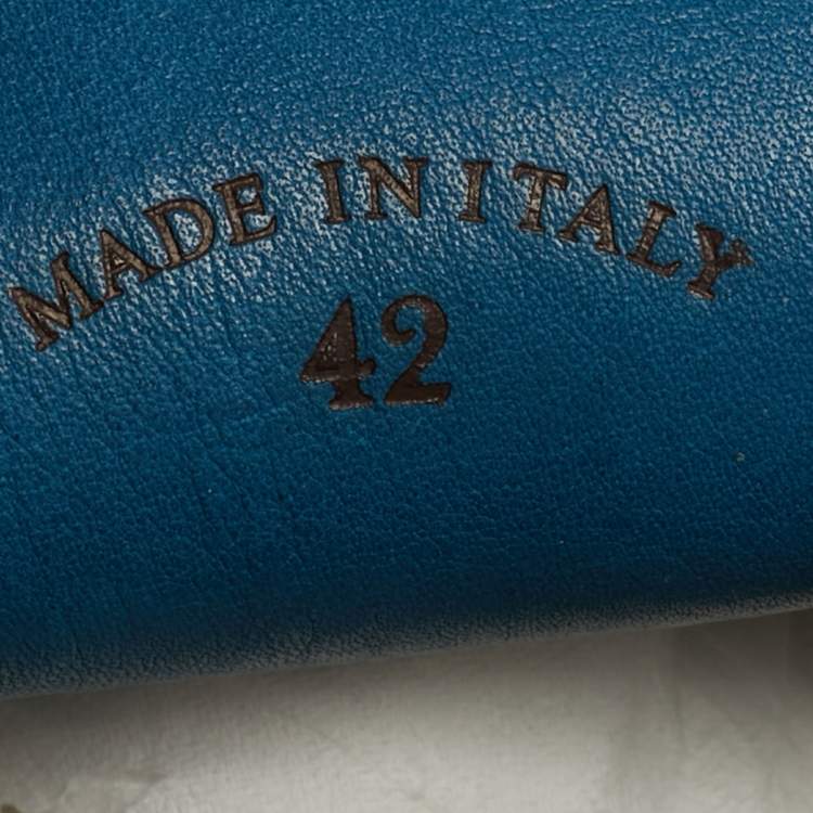 Pre Owned Loro Piana Blue Suede Summer Walk Loafers Size 42