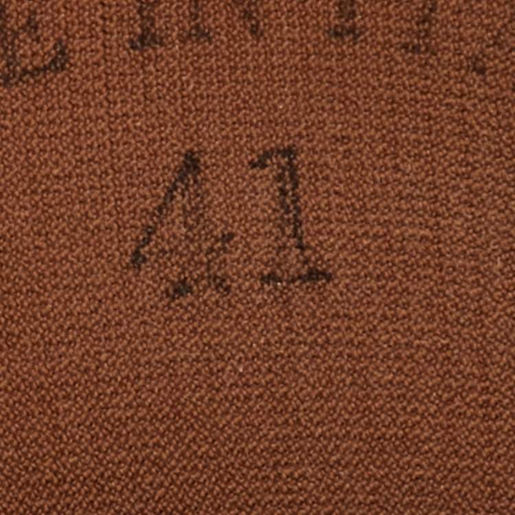 Pre Owned Loro Piana Rust Brown Knit Fabric and Suede Open Walk Slip On Loafers Size 41