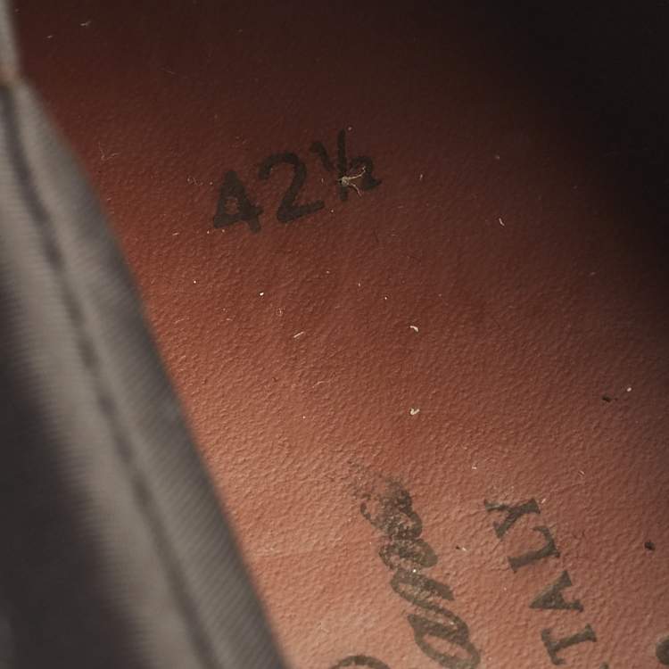 Pre Owned Loro Piana Week End Walk Size 42.5 Brown Neoprene and Suede Lace Up Sneakers