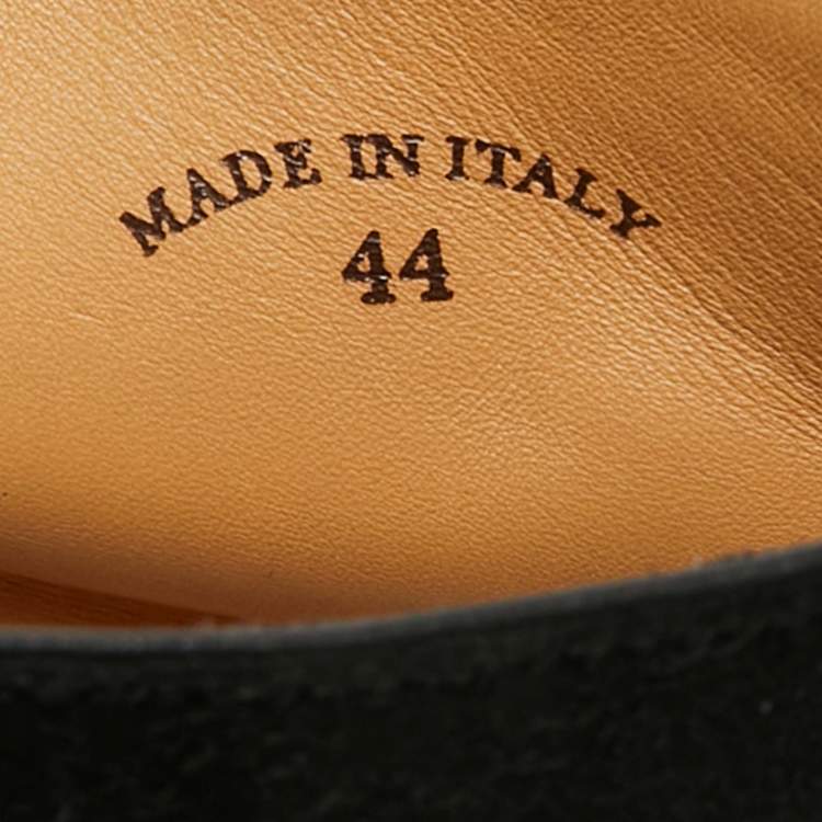 Pre Owned Loro Piana Open Walk Size 44 Black Suede Ankle Length Boots