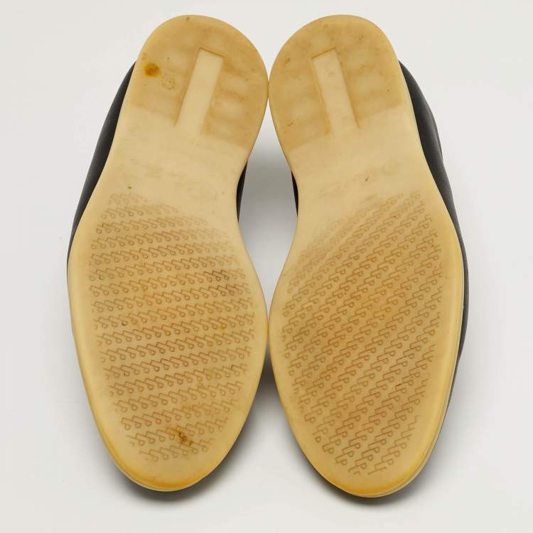 Pre Owned Loro Piana Open Walk Size 44 Navy Blue Leather Ankle Length Boots