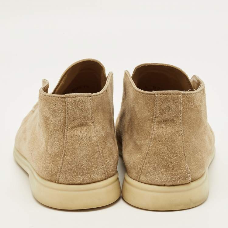 Pre Owned Loro Piana Open Walk Size 43 Brown Suede Ankle Length Boots