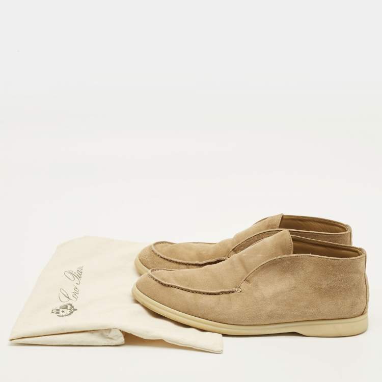 Pre Owned Loro Piana Open Walk Size 43 Brown Suede Ankle Length Boots