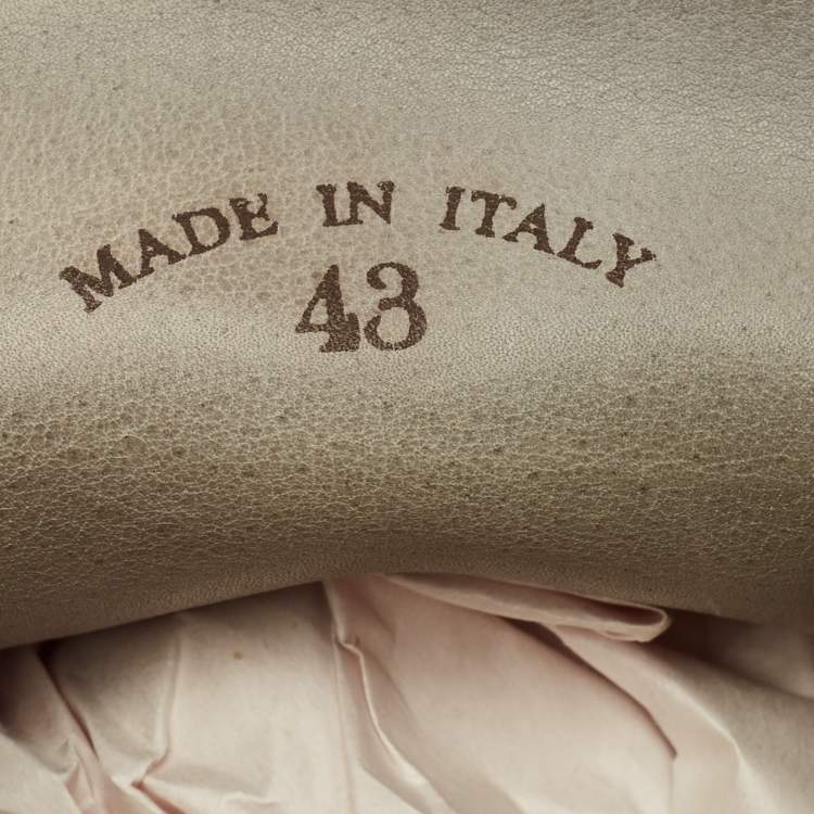 Pre Owned Loro Piana Open Walk Size 43 Grey Suede Loafers