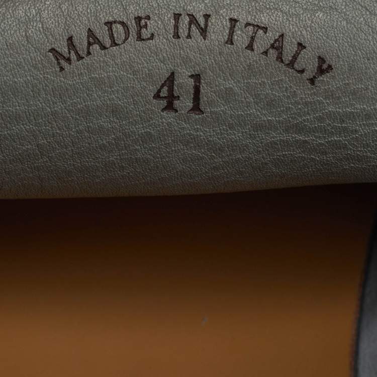 Pre Owned Loro Piana Summer Walk Size 41 Grey Suede Loafers