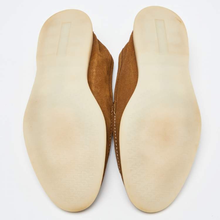 Pre Owned Loro Piana Brown Suede Summer Walk Loafers Size 45