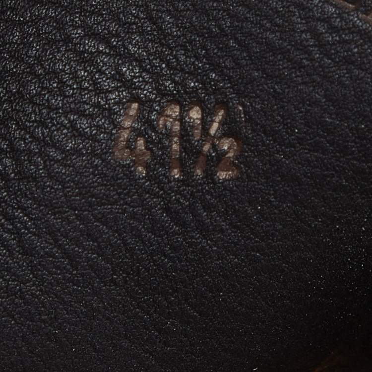 Pre Owned Loro Piana Black Suede Summer Charms Walk Slip On Loafers Size 41.5