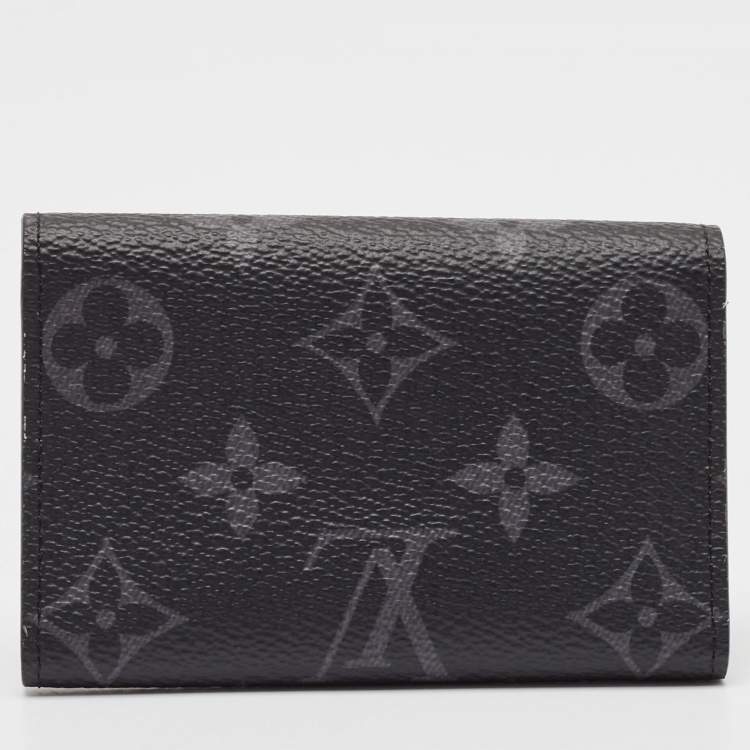 Pre Owned Louis Vuitton Monogram Eclipse Canvas 6 Key Holder