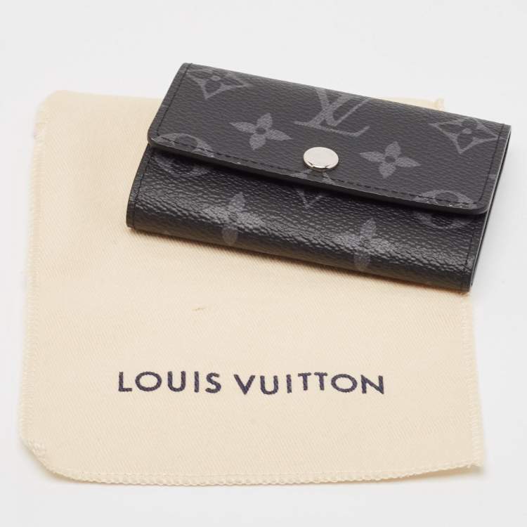 Pre Owned Louis Vuitton Monogram Eclipse Canvas 6 Key Holder