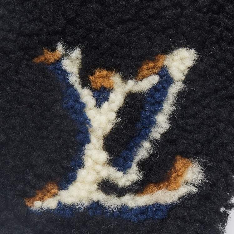 Pre Owned Louis Vuitton Brown Monogram Shearling/Leather Teddy Chapka Hat S