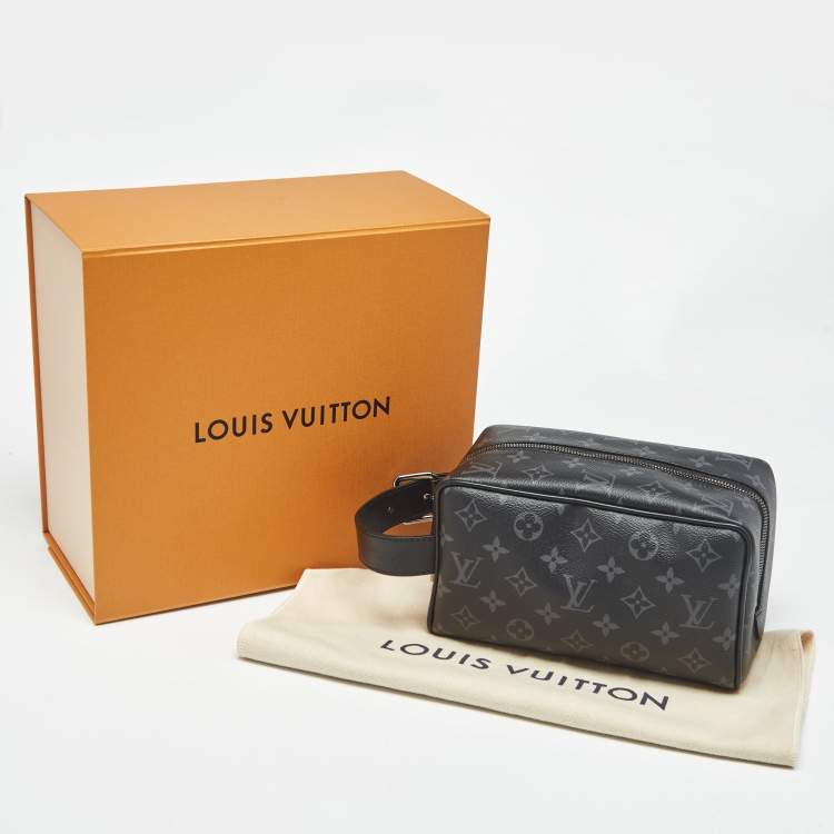 Pre Owned  Louis Vuitton Monogram Eclipse Canvas Locker Dopp Kit