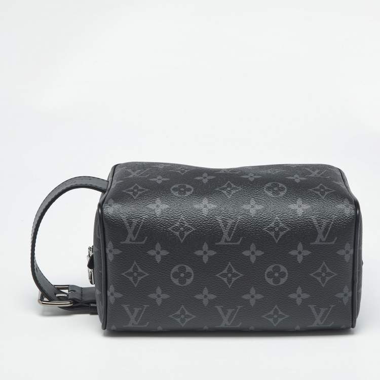Pre Owned  Louis Vuitton Monogram Eclipse Canvas Locker Dopp Kit