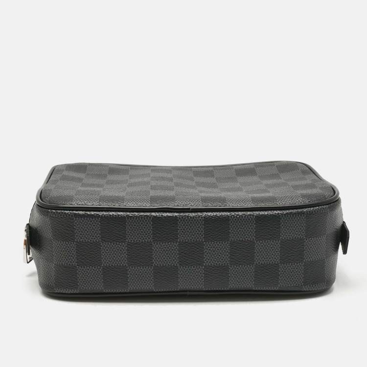 Pre Owned Louis Vuitton Damier Graphite Canvas Toilet Pouch PM