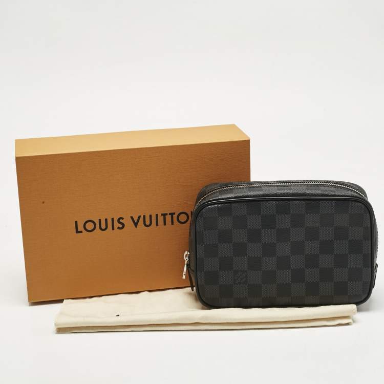 Pre Owned Louis Vuitton Damier Graphite Canvas Toilet Pouch PM