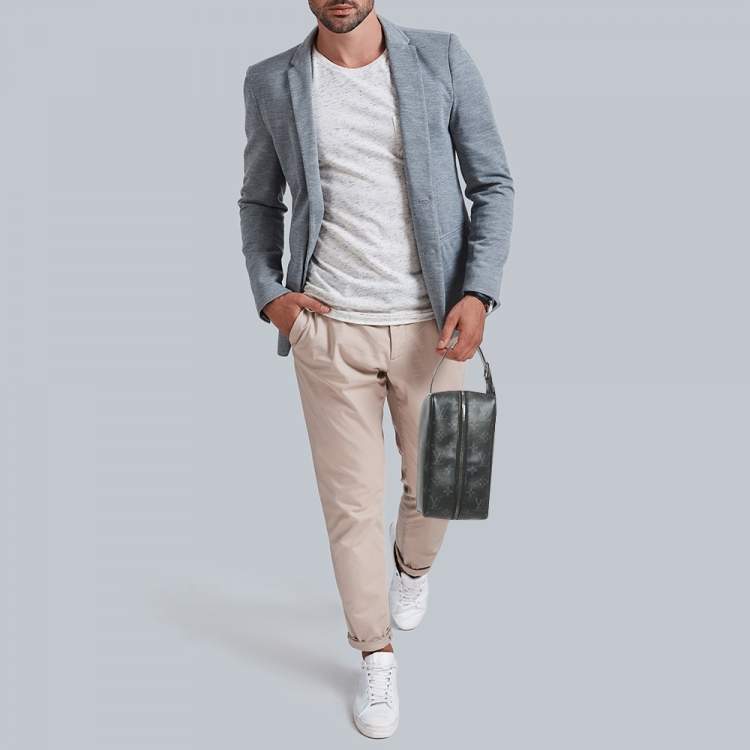 Pre Owned  Louis Vuitton Monogram Eclipse Canvas Locker Dopp Kit