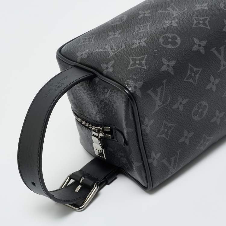 Pre Owned  Louis Vuitton Monogram Eclipse Canvas Locker Dopp Kit
