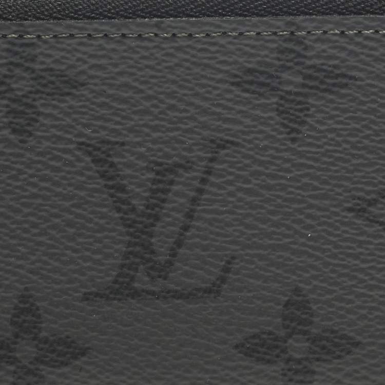 Pre Owned Louis Vuitton Monogram Eclipse Reverse Canvas Key Pouch