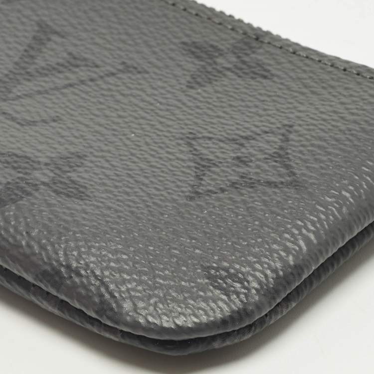 Pre Owned Louis Vuitton Monogram Eclipse Reverse Canvas Key Pouch
