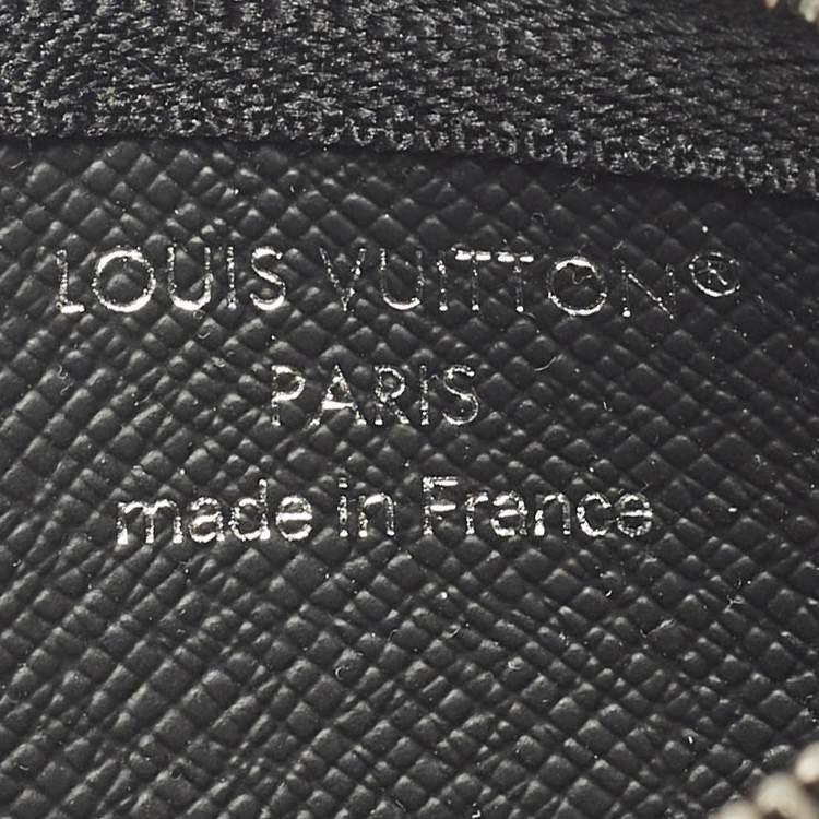 Pre Owned Louis Vuitton Monogram Eclipse Reverse Canvas Key Pouch