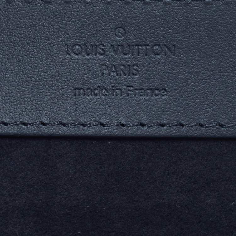 Pre Owned Louis Vuitton 3 Watch Case Black Monogram Taurillon Leather