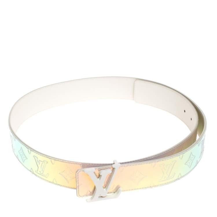 مملوكة مسبقًا Louis Vuitton Monogram PVC Prism LV Shape Belt 100CM