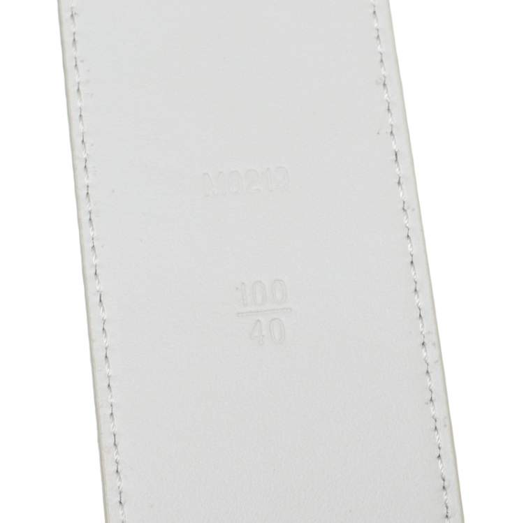 مملوكة مسبقًا Louis Vuitton Monogram PVC Prism LV Shape Belt 100CM