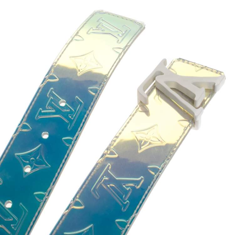 مملوكة مسبقًا Louis Vuitton Monogram PVC Prism LV Shape Belt 100CM